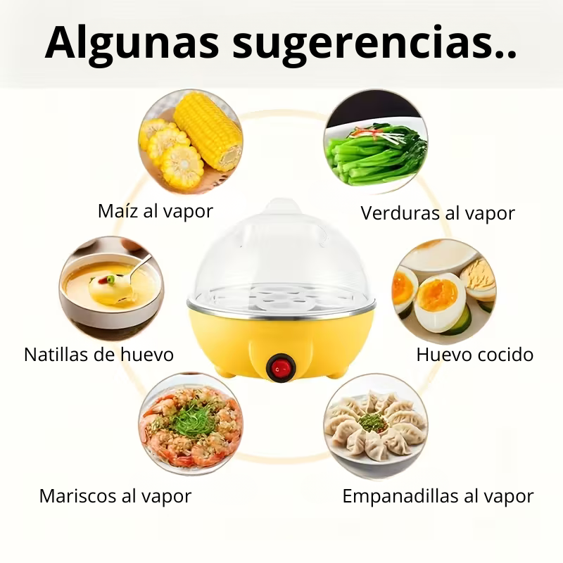 Cocedor Huevos Express (PORTABLE) + Ebook Regalo 40 RECETAS