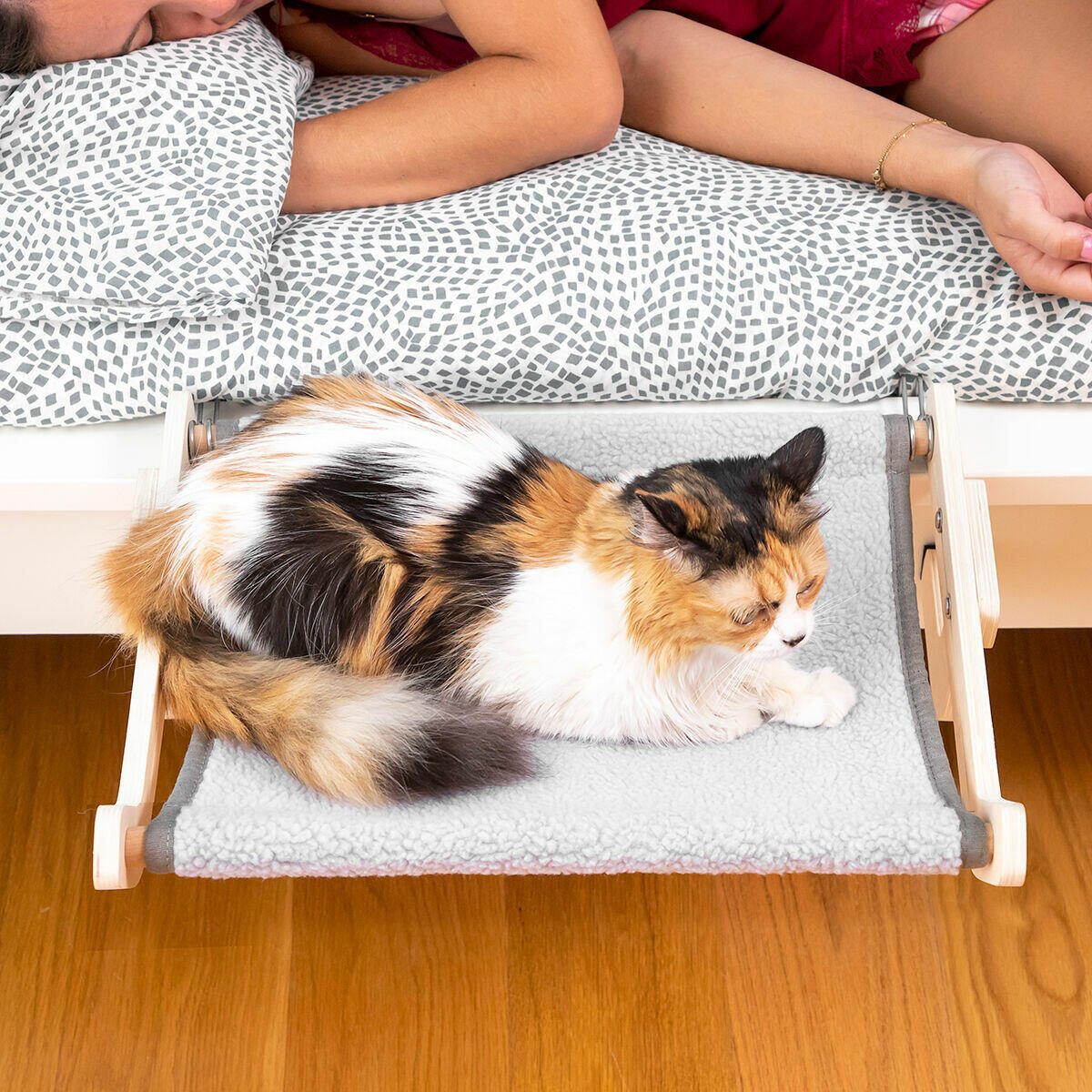 Hamaca Colgante para Gatos Madera
