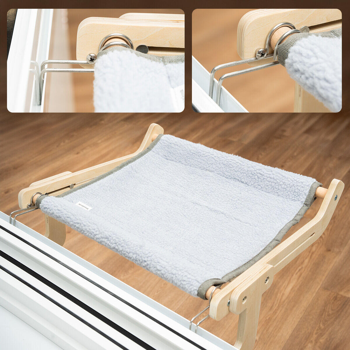 Hamaca Colgante para Gatos Madera