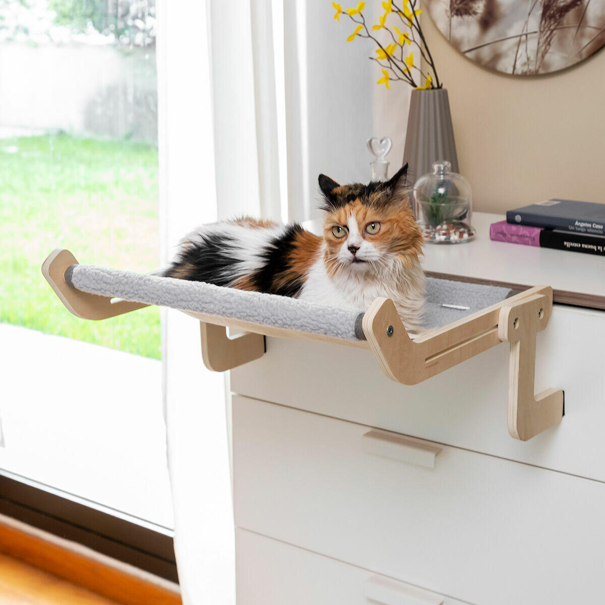 Hamaca Colgante para Gatos Madera