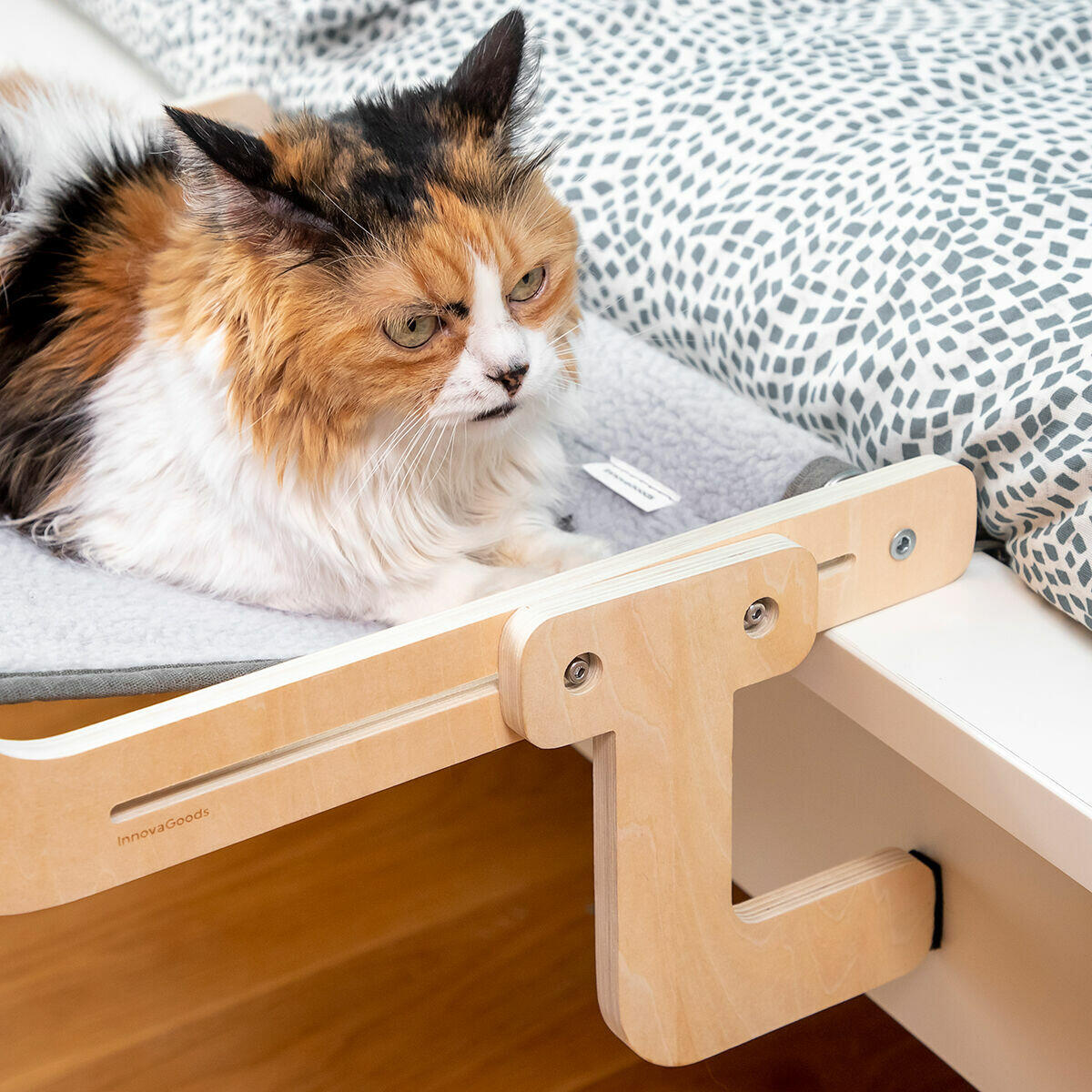 Hamaca Colgante para Gatos Madera