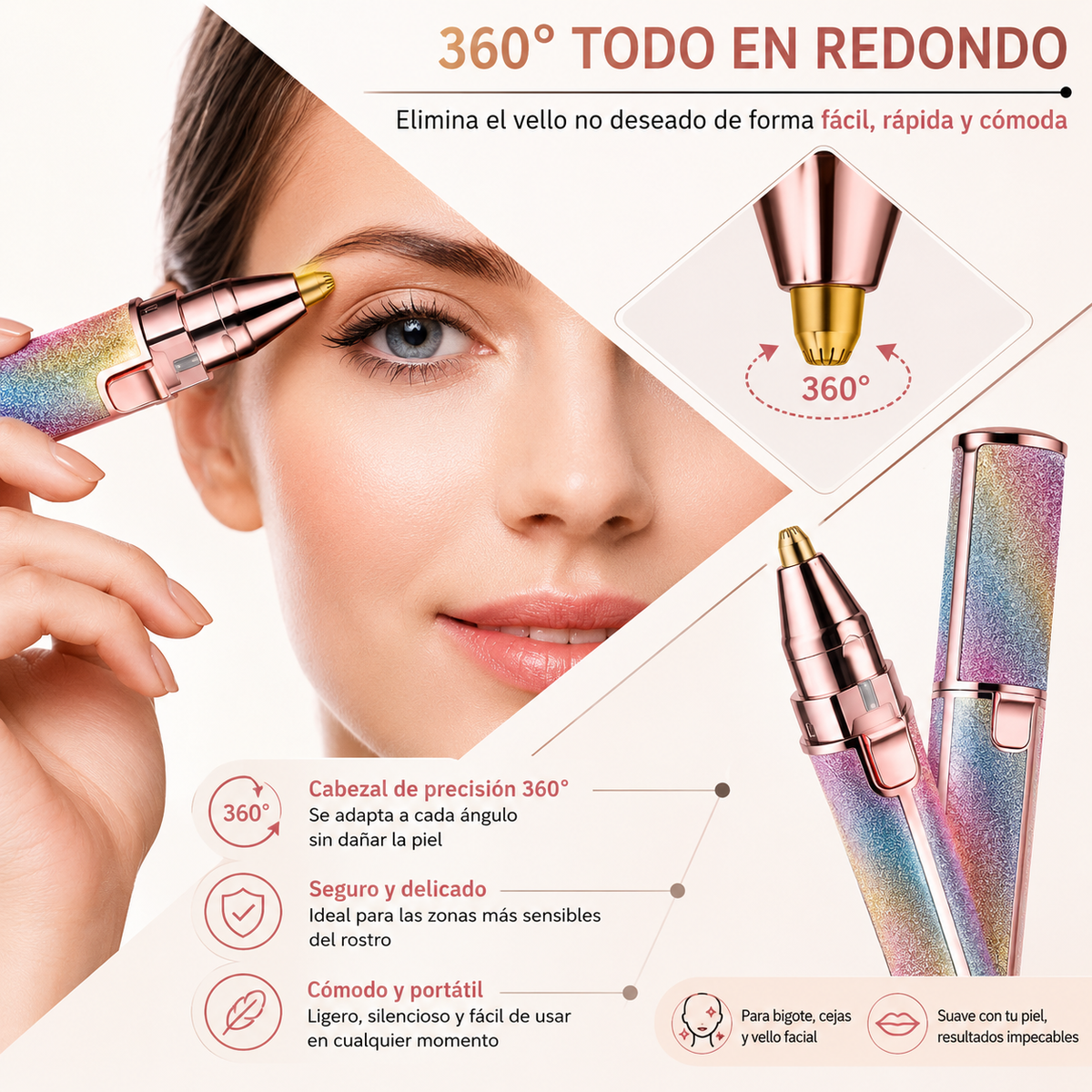 Depilador eléctrico femenino
