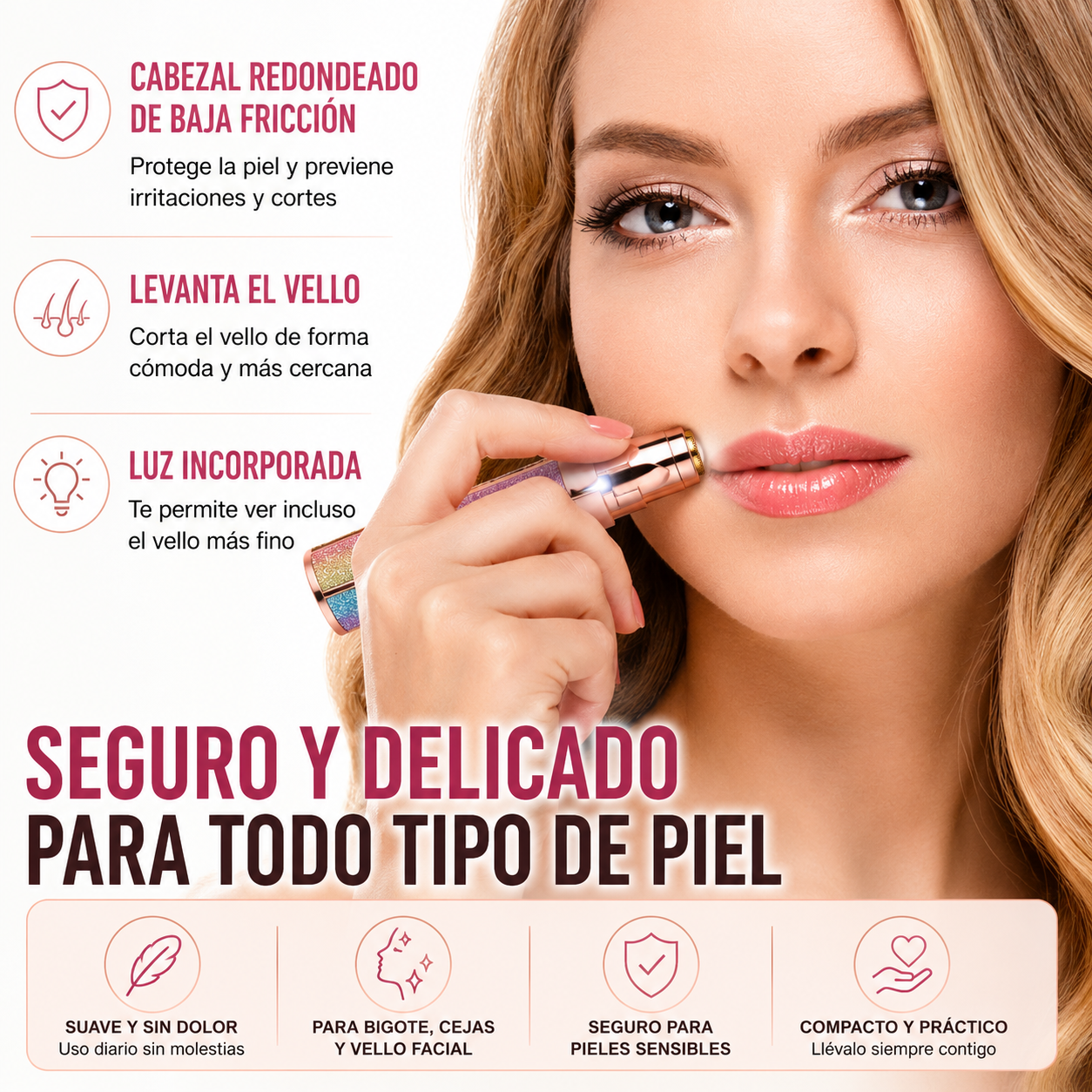 Depilador eléctrico femenino
