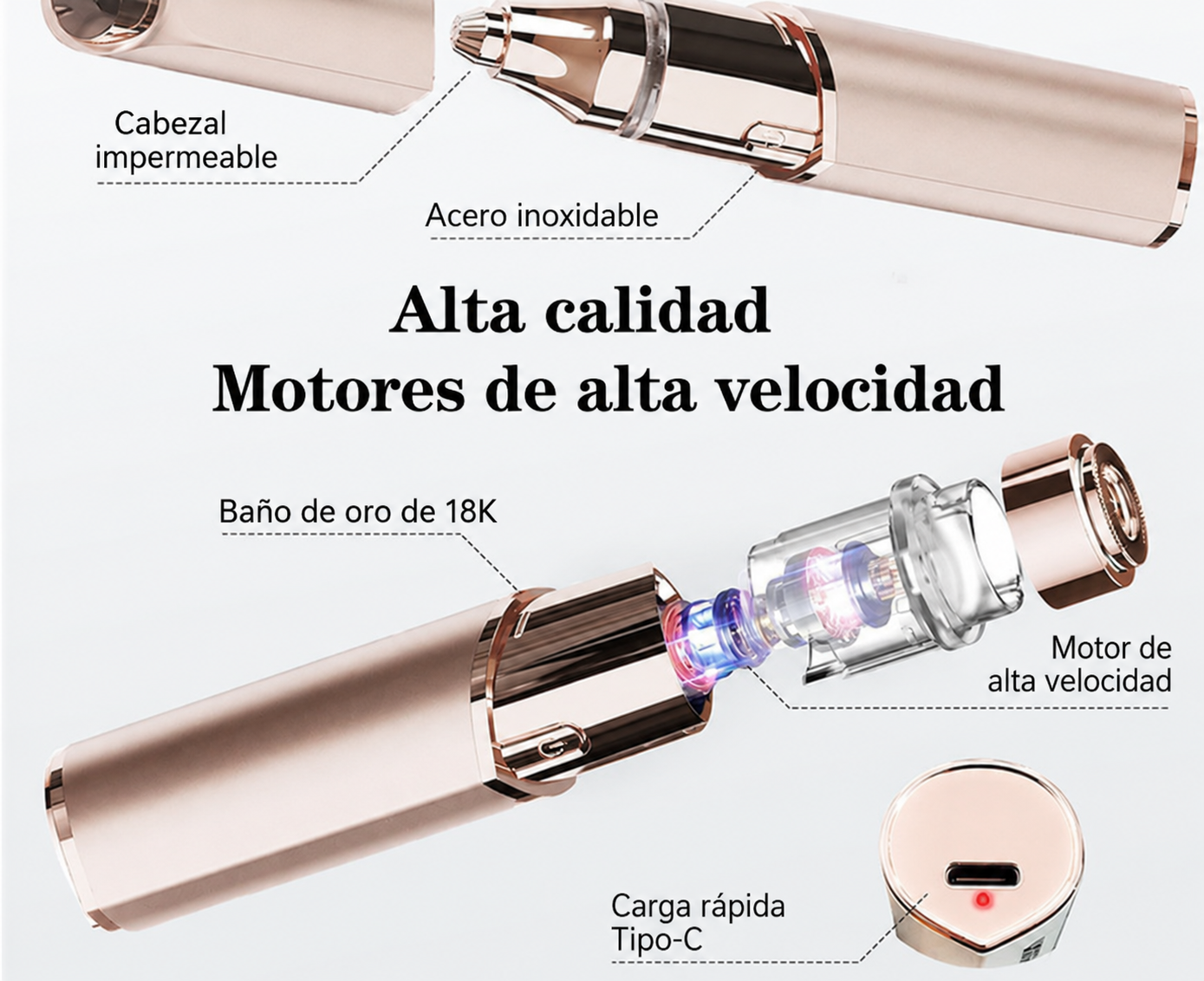 Depilador eléctrico femenino