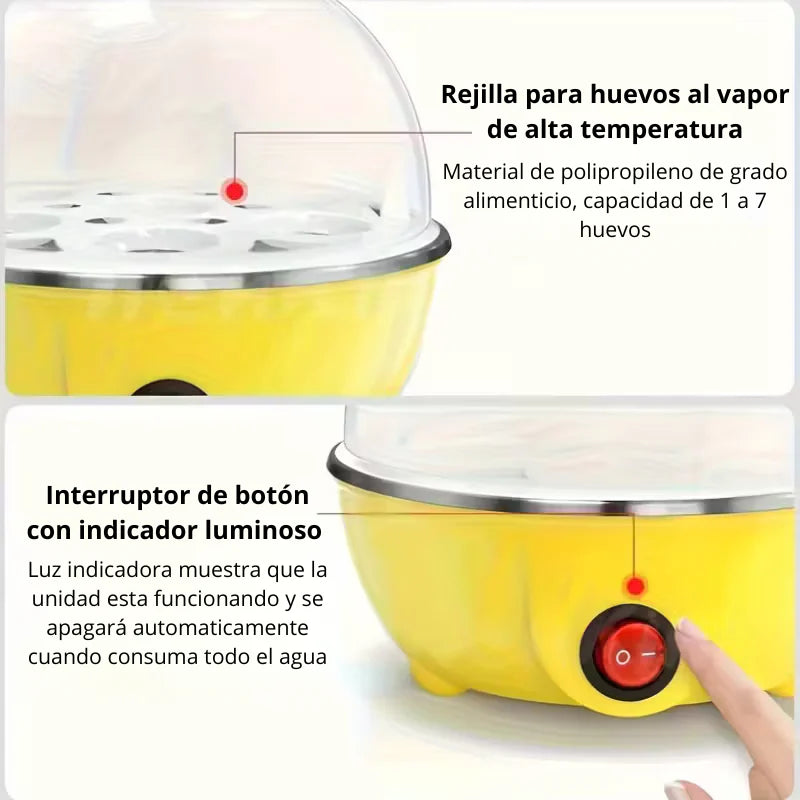 Cocedor De Huevos Express (PORTABLE) + Ebook Regalo 40 RECETAS